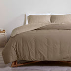 Σετ Σεντόνια με Λάστιχο Cannon Cotton Fresh Printed 100X200+33 Taupe